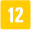 Ícone de um retângulo na cor amarela com o numeral 12 centralizado